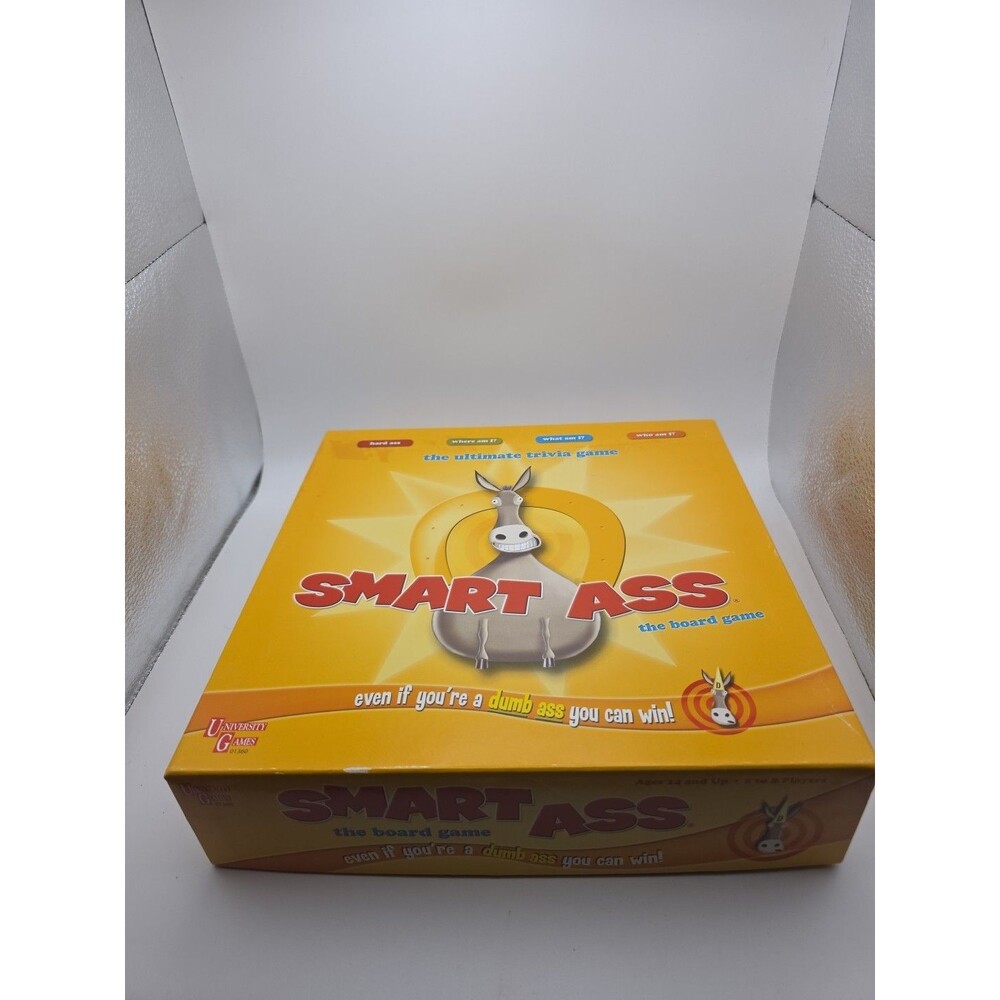 2007 Smart Ass Board Game by University Games The Ultimate Trivia Game COMPLETE